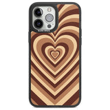 Latte Heart Illusion Phone Case iPhone 13 Pro Max / Black Impact Case,iPhone 14 Pro Max / Black Impact Case Blanc Space