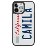 California License Plate Custom Phone Case iPhone 13 Pro Max / Black Impact Case,iPhone 14 Pro Max / Black Impact Case Blanc Space