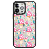 Cute Mushrooms Pattern Phone Case iPhone 13 Pro Max / Black Impact Case,iPhone 14 Pro Max / Black Impact Case Blanc Space