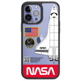 NASA Apollo 11 Phone Case iPhone 13 Pro Max / Black Impact Case,iPhone 14 Pro Max / Black Impact Case Blanc Space