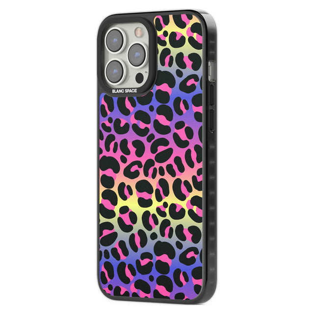 Rainbow Gradient Leopard Print