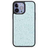 Light Blue Terrazzo Pattern Phone Case iPhone 14 Pro Max / Black Impact Case,iPhone 13 Pro Max / Black Impact Case Blanc Space