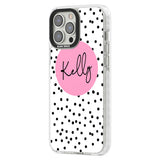 Personalised Pink Circle & Dots Custom Phone Case iPhone 15 Pro Max / Black Impact Case,iPhone 15 Plus / Black Impact Case,iPhone 15 Pro / Black Impact Case,iPhone 15 / Black Impact Case,iPhone 15 Pro Max / Impact Case,iPhone 15 Plus / Impact Case,iPhone 15 Pro / Impact Case,iPhone 15 / Impact Case,iPhone 15 Pro Max / Magsafe Black Impact Case,iPhone 15 Plus / Magsafe Black Impact Case,iPhone 15 Pro / Magsafe Black Impact Case,iPhone 15 / Magsafe Black Impact Case,iPhone 14 Pro Max / Black Impact Case,iPhon