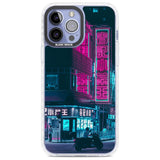 Motorcylist & Signs - Neon Cities Photographs Phone Case iPhone 13 Pro Max / Impact Case,iPhone 14 Pro Max / Impact Case Blanc Space