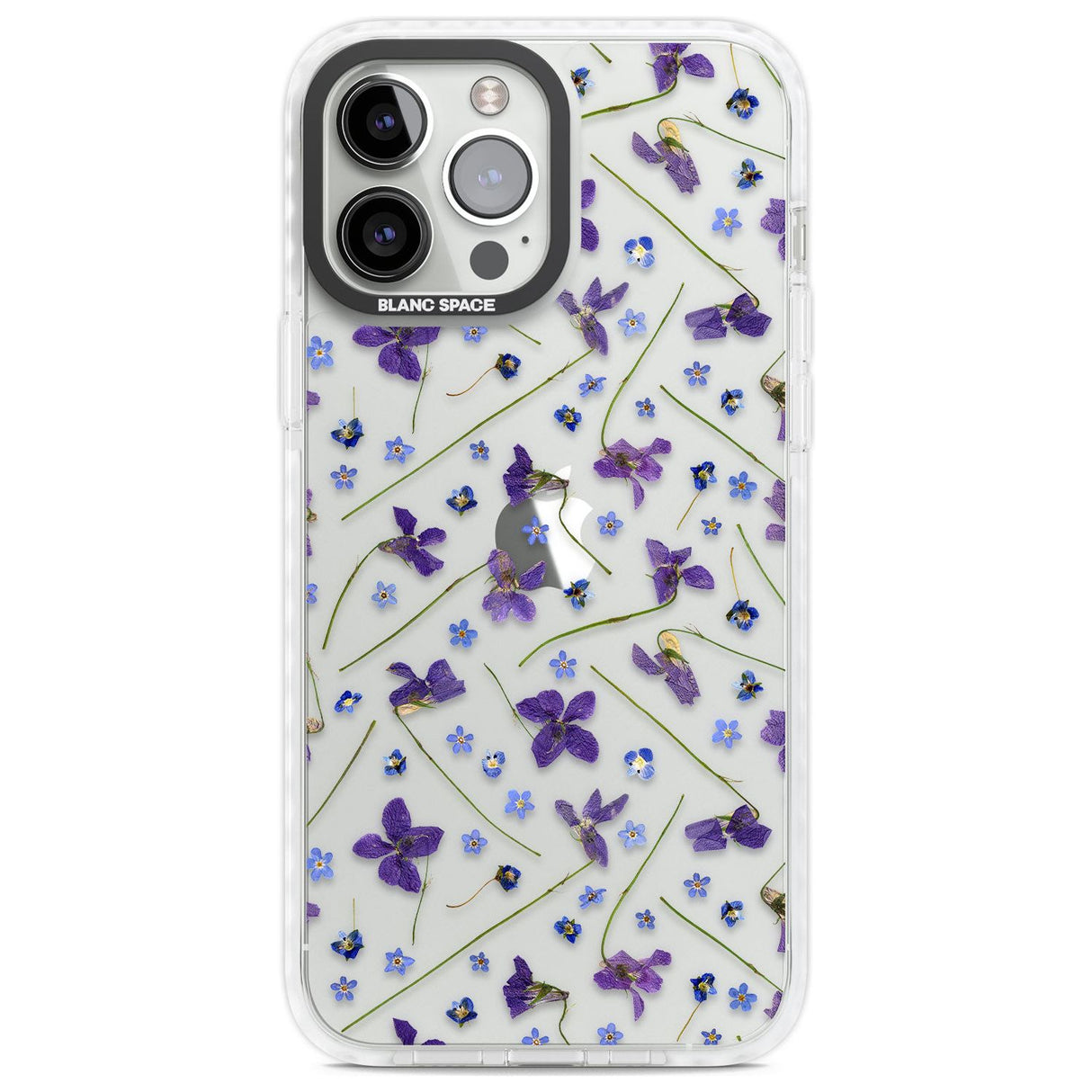 Violet & Blue Floral Pattern Design