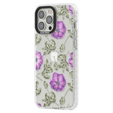 Purple Blossoms Transparent Floral