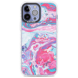 Pink, Blue & Purple Marbled Paper Pattern