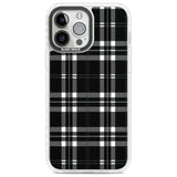 Divine Black Plaid Phone Case iPhone 13 Pro Max / Impact Case,iPhone 14 Pro Max / Impact Case Blanc Space