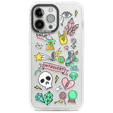 Introvert Sticker Phone Case iPhone 13 Pro Max / Impact Case,iPhone 14 Pro Max / Impact Case Blanc Space