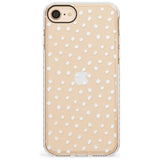 Messy White Dot Pattern Slim TPU Phone Case for iPhone SE 8 7 Plus