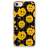 Acid Face Grid Pattern Impact Phone Case for iPhone SE 8 7 Plus