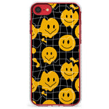 Acid Face Grid Pattern Impact Phone Case for iPhone SE 8 7 Plus