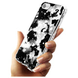 Black & White Acid Wash Tie-Dye Pattern Impact Phone Case for iPhone SE 8 7 Plus