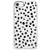 Dalmatian Print Slim TPU Phone Case for iPhone SE 8 7 Plus