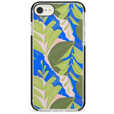 Fern Leaves Abstract Pattern iPhone Case  Black Impact Phone Case - Case Warehouse