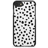 Dalmatian Print Pink Fade Impact Phone Case for iPhone SE 8 7 Plus