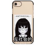 Anti-Social Black Impact Phone Case for iPhone SE 8 7 Plus