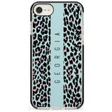 Custom Blue Leopard Spots iPhone Case  Black Impact Custom Phone Case - Case Warehouse