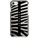 Zebra Print iPhone Case  Black Impact Custom Phone Case - Case Warehouse