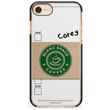 Personalised Coffee Cup Black Impact Phone Case for iPhone SE 8 7 Plus