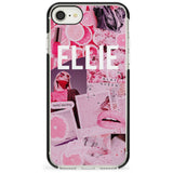 Sweet Pink Fashion Collage iPhone Case  Black Impact Custom Phone Case - Case Warehouse