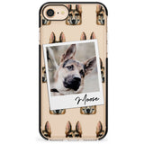 German Shepherd - Custom Dog Photo Pink Fade Impact Phone Case for iPhone SE 8 7 Plus