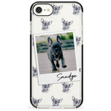 French Bulldog, Grey - Custom Dog Photo Pink Fade Impact Phone Case for iPhone SE 8 7 Plus