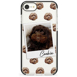 Cockapoo, Brown - Custom Dog Photo Pink Fade Impact Phone Case for iPhone SE 8 7 Plus