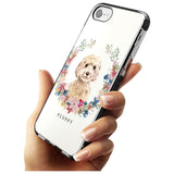 Champagne Cockapoo - Watercolour Dog Portrait Black Impact Phone Case for iPhone SE 8 7 Plus