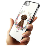 Chocolate Lab - Watercolour Dog Portrait Black Impact Phone Case for iPhone SE 8 7 Plus