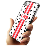 Custom Polka & Pink Stripe iPhone Case   Custom Phone Case - Case Warehouse