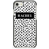 Black Bar & Dots iPhone Case  Black Impact Custom Phone Case - Case Warehouse