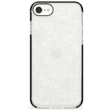 Personalised Spider Web Pattern Black Impact Phone Case for iPhone SE 8 7 Plus