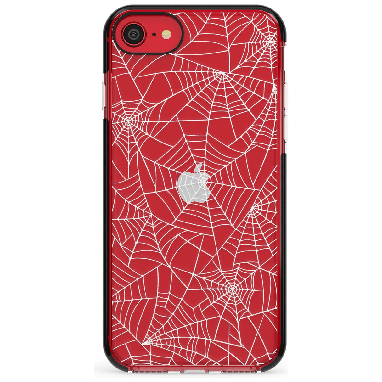 Personalised Spider Web Pattern Black Impact Phone Case for iPhone SE 8 7 Plus