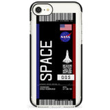 Personalised NASA Boarding Pass (Dark) Black Impact Phone Case for iPhone SE 8 7 Plus