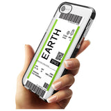 Earth Custom Space Travel Ticket iPhone Case   Custom Phone Case - Case Warehouse