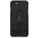 The Moon Tarot Card - Transparent Pink Fade Impact Phone Case for iPhone SE 8 7 Plus