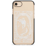 The World Tarot Card - White Transparent Pink Fade Impact Phone Case for iPhone SE 8 7 Plus