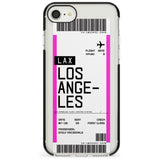 Los Angeles Boarding Pass iPhone Case  Black Impact Custom Phone Case - Case Warehouse