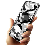 Grey Camo Black Impact Phone Case for iPhone SE 8 7 Plus