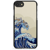 The Great Cat Wave Black Impact Phone Case for iPhone SE 8 7 Plus