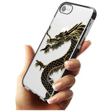 Large Red Dragon Black Impact Phone Case for iPhone SE 8 7 Plus