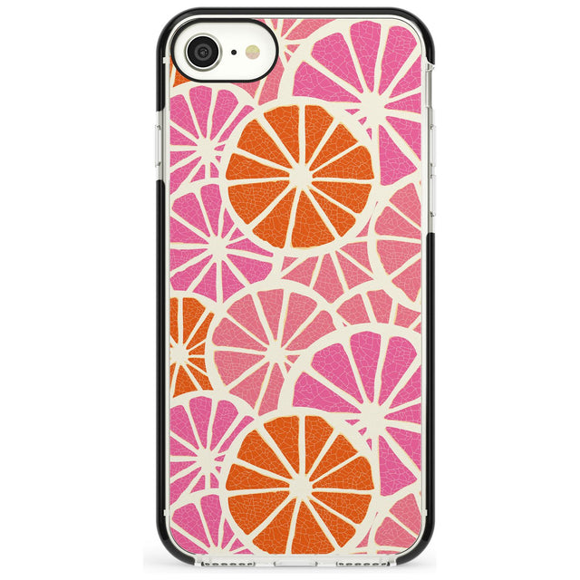 Citrus Slices Pink Fade Impact Phone Case for iPhone SE 8 7 Plus