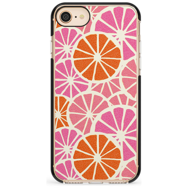 Citrus Slices Pink Fade Impact Phone Case for iPhone SE 8 7 Plus