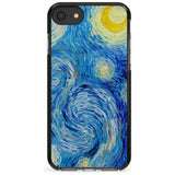 The Starry Night by Vincent Van Gogh Pink Fade Impact Phone Case for iPhone SE 8 7 Plus