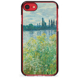 Banks of the Seine by Claude Monet Pink Fade Impact Phone Case for iPhone SE 8 7 Plus