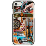 Vintage Collage: Road Trip Black Impact Phone Case for iPhone SE 8 7 Plus