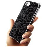 Dark Animal Print Pattern Small Leopard Black Impact Phone Case for iPhone SE 8 7 Plus