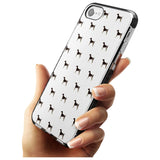 German Shorthaired Pointer Dog Pattern Black Impact Phone Case for iPhone SE 8 7 Plus