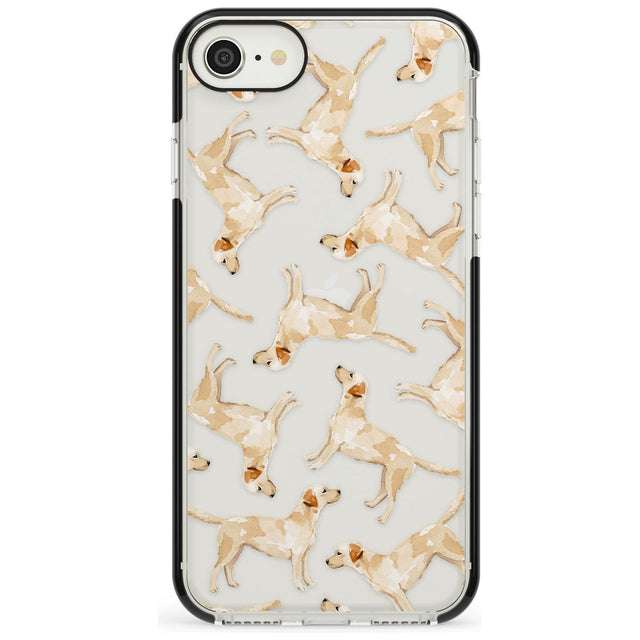 Yellow Labrador Watercolour Dog Pattern